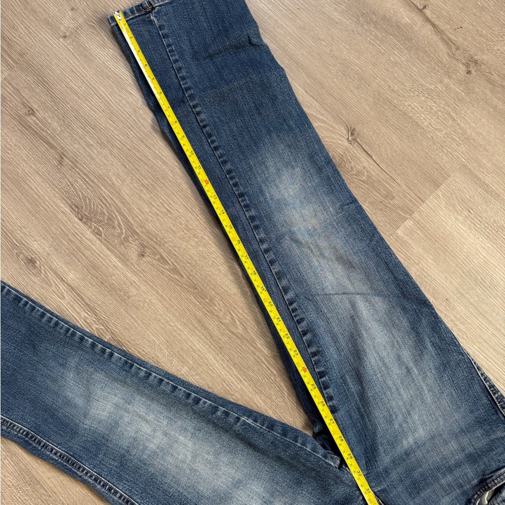 Calvin Klein Bootcut Jeans Women’s 8 Medium Wash Stretch Denim Flap Pocket Y2K C - Picture 11 of 15